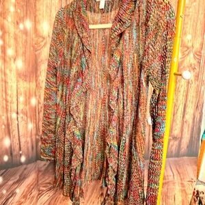 Beautiful Crocheted open Sweater
Vintage Boho